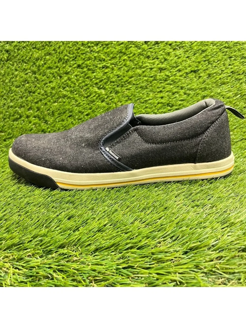 Nautilus Westside Mens Size 12E Black Ivory Steel Toe Slip On Safety Work Shoes